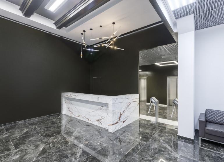 РТС Медведково: Вид главного ресепшен здания