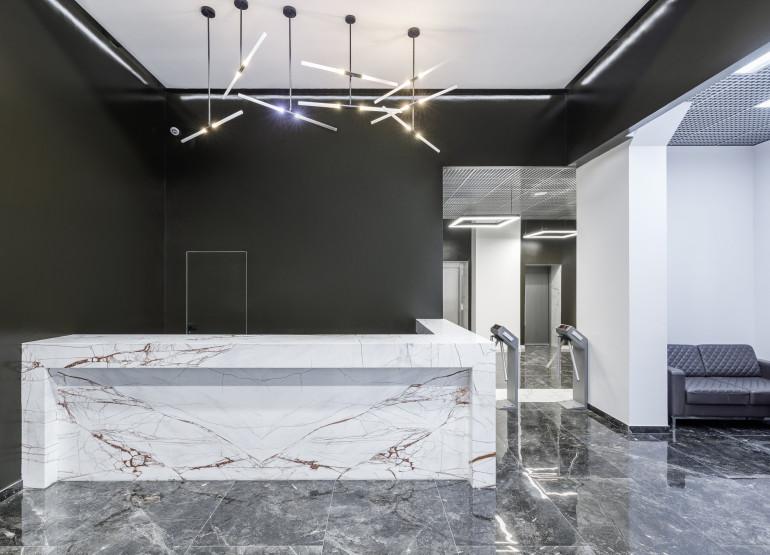 РТС Медведково: Вид главного ресепшен здания