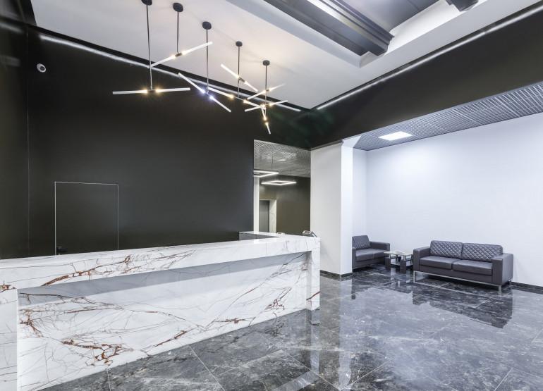 РТС Медведково: Вид главного ресепшен здания